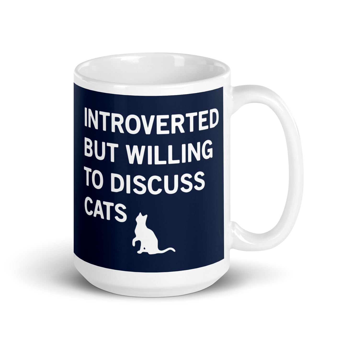 Introverted But Willing To Discuss Cats Mug