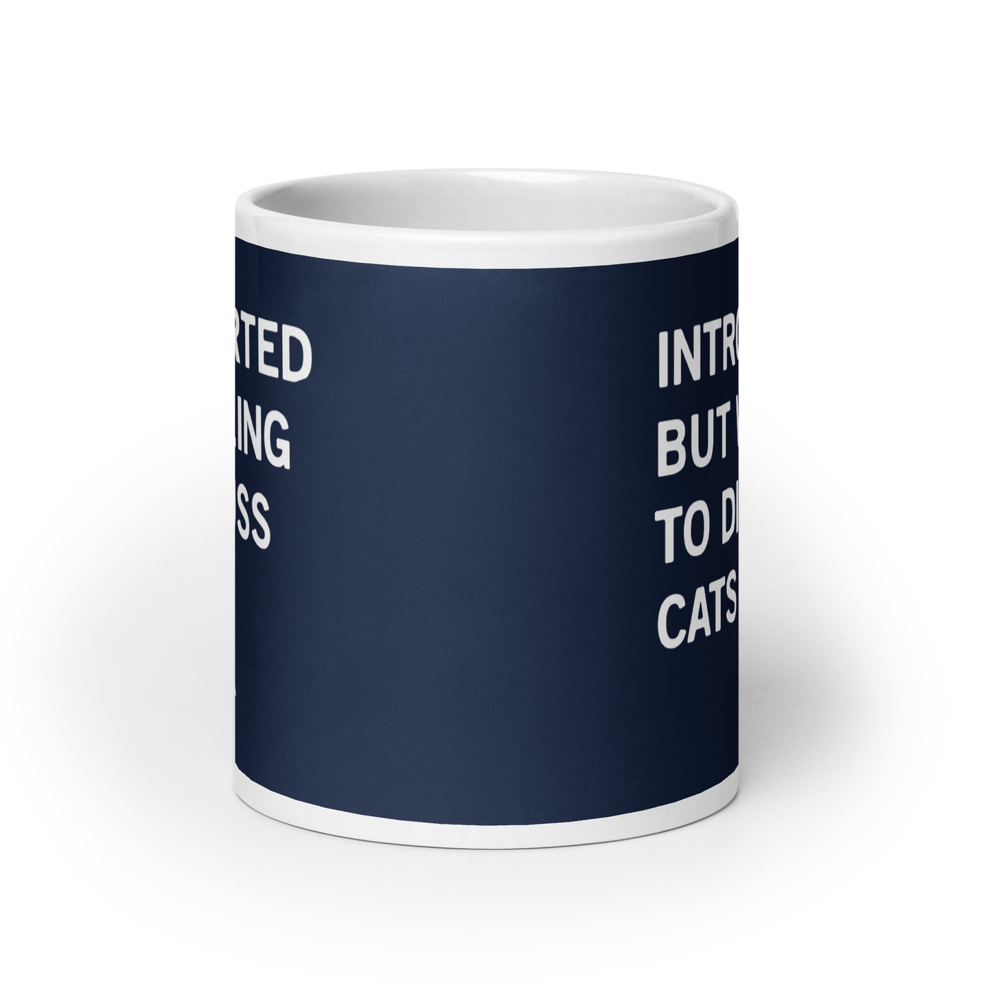 Introverted But Willing To Discuss Cats Mug