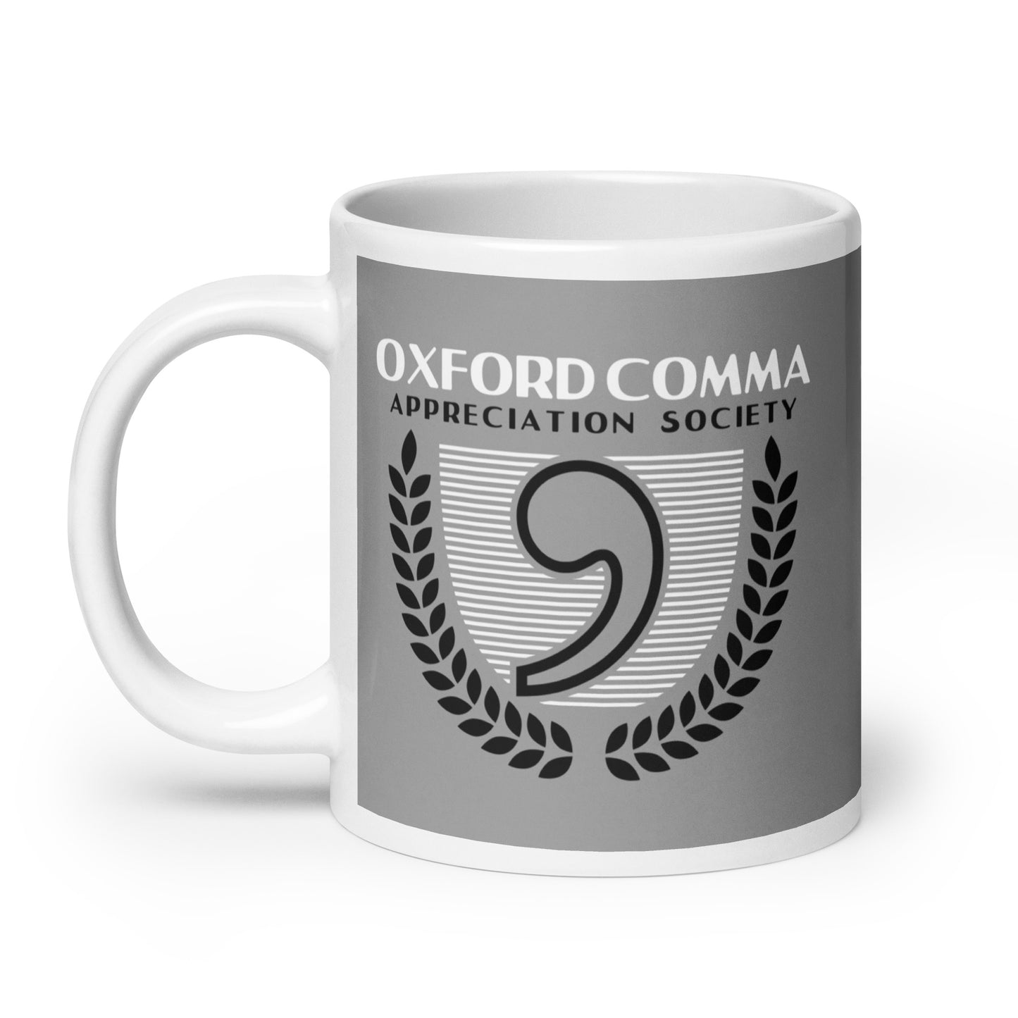 Oxford Comma Appreciation Society Mug