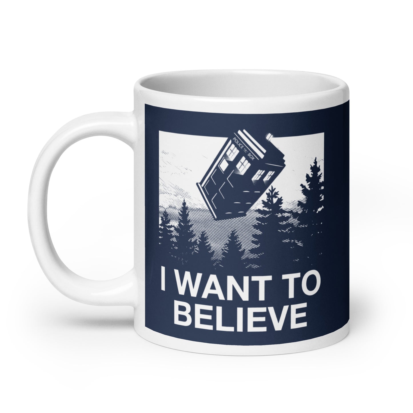 I Want To Believe Tardis Mug