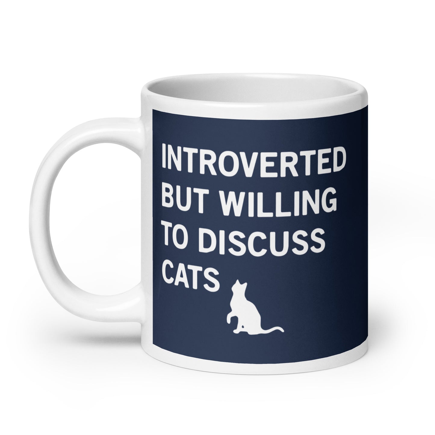 Introverted But Willing To Discuss Cats Mug