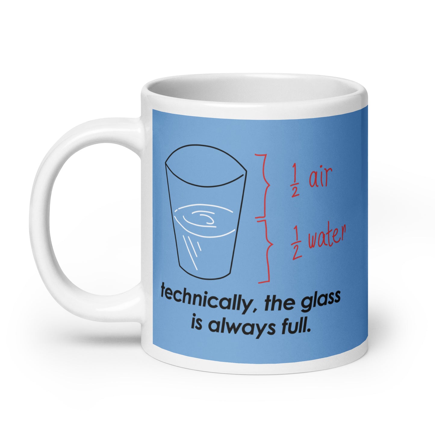 Technically, The Glass Is Always Full Mug