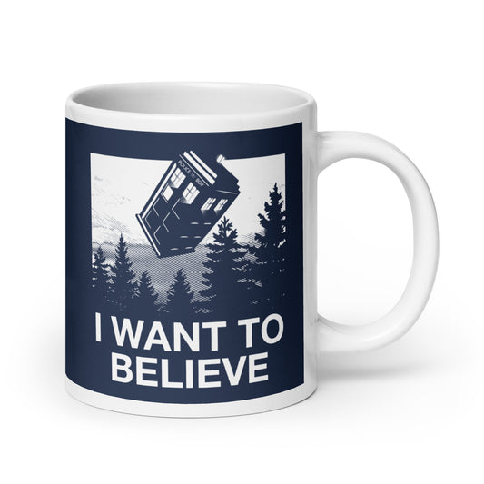 I Want To Believe Tardis Mug