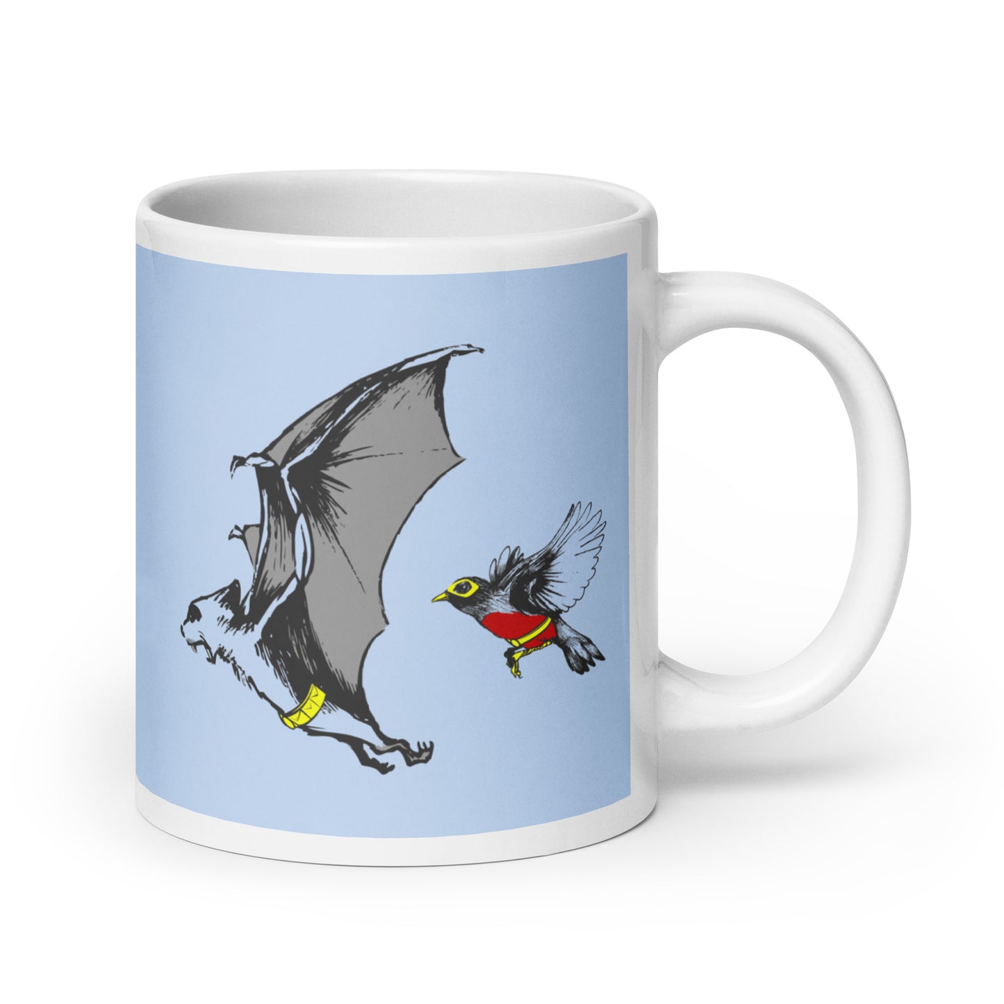 Bat and Robin Mug