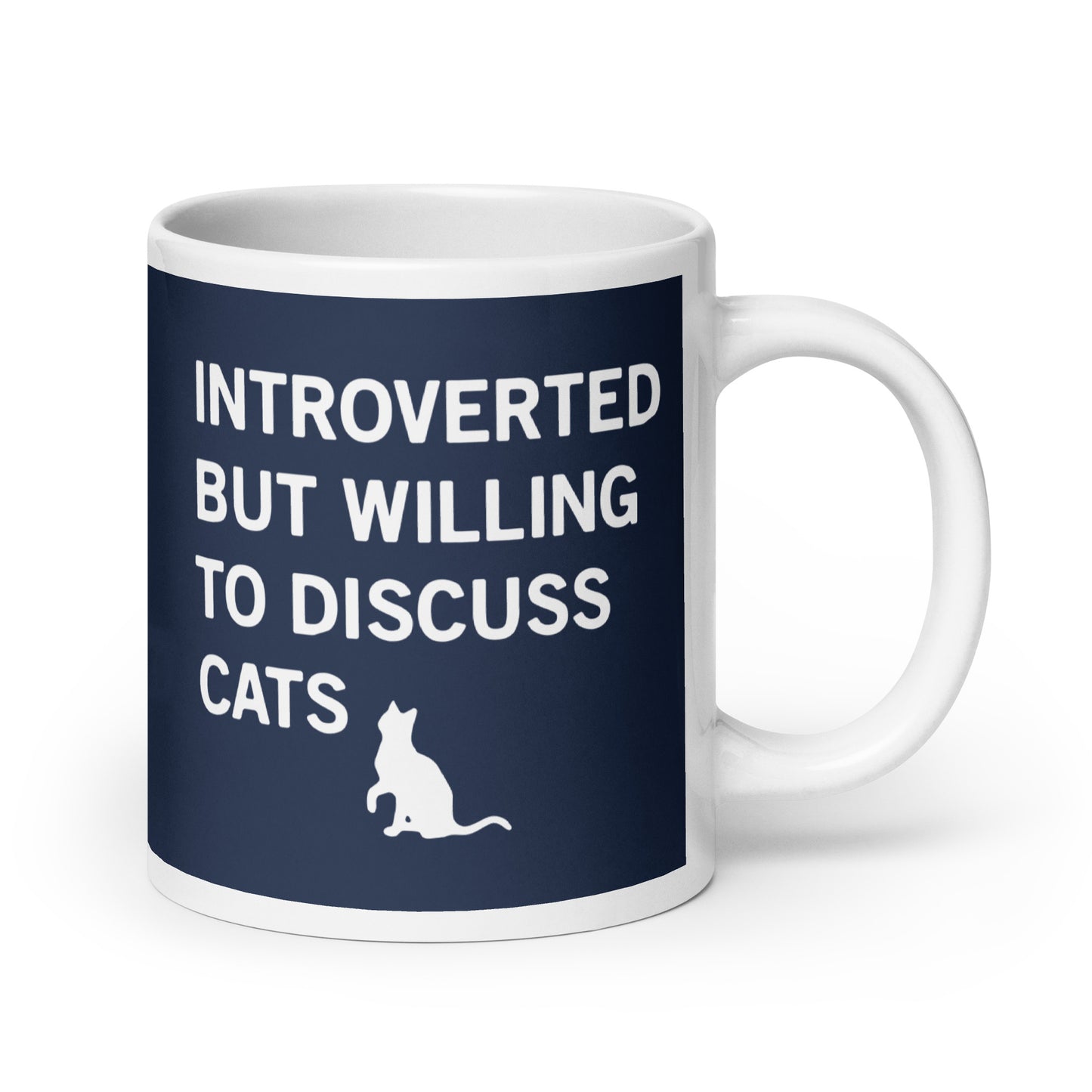 Introverted But Willing To Discuss Cats Mug