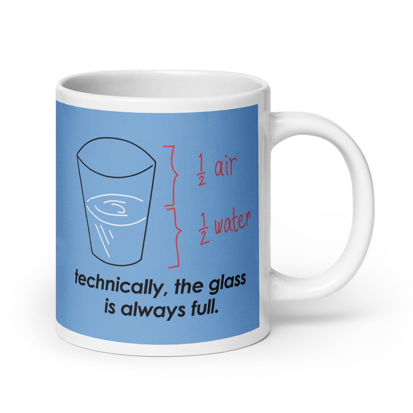 Technically, The Glass Is Always Full Mug