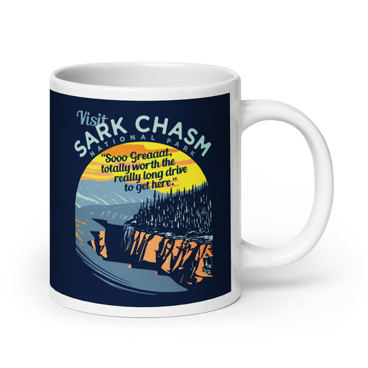 Visit Sark Chasm Mug