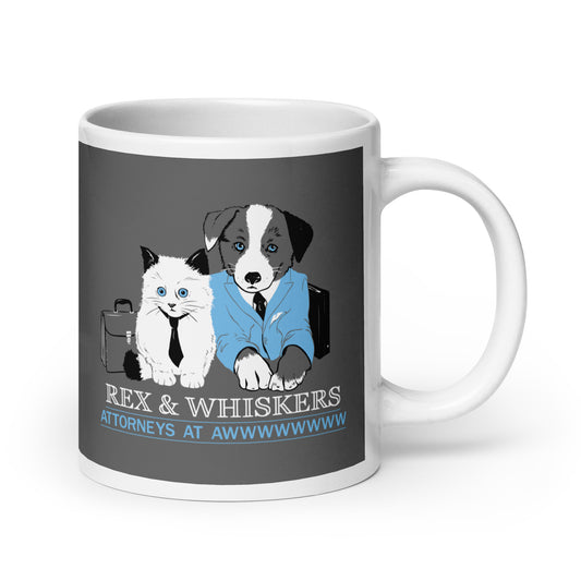 Rex and Whiskers Attorneys Mug