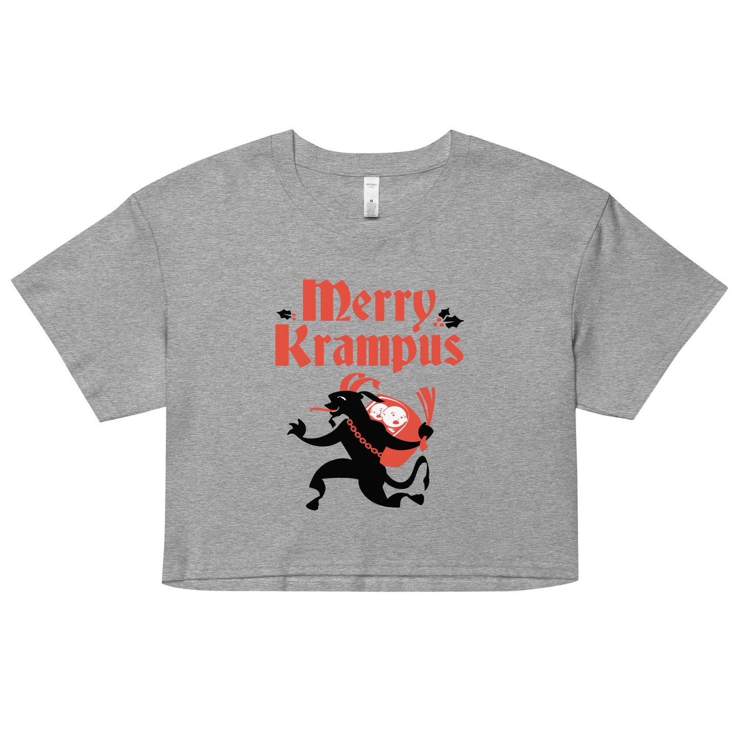 Merry Krampus Women's Crop Tee