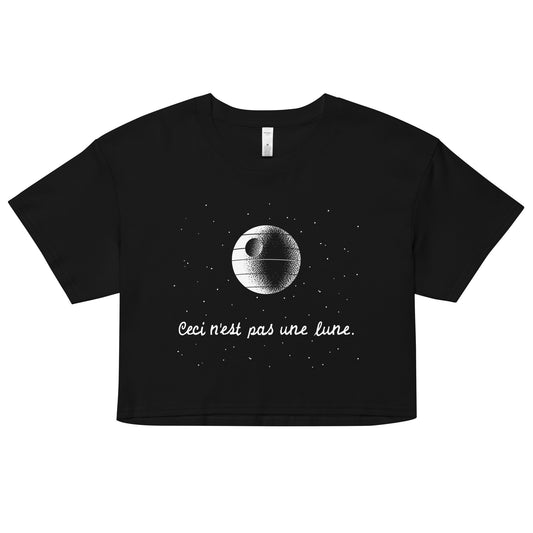 This Is Not A Moon Women's Crop Tee