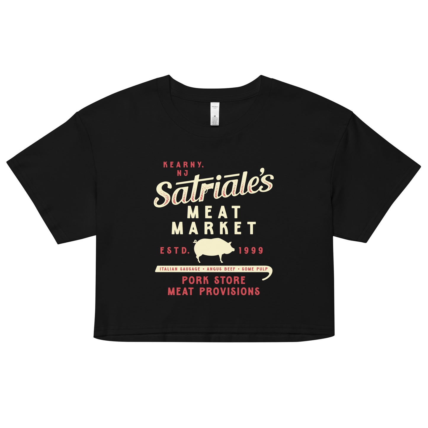 Satriale's Meat Market Women's Crop Tee