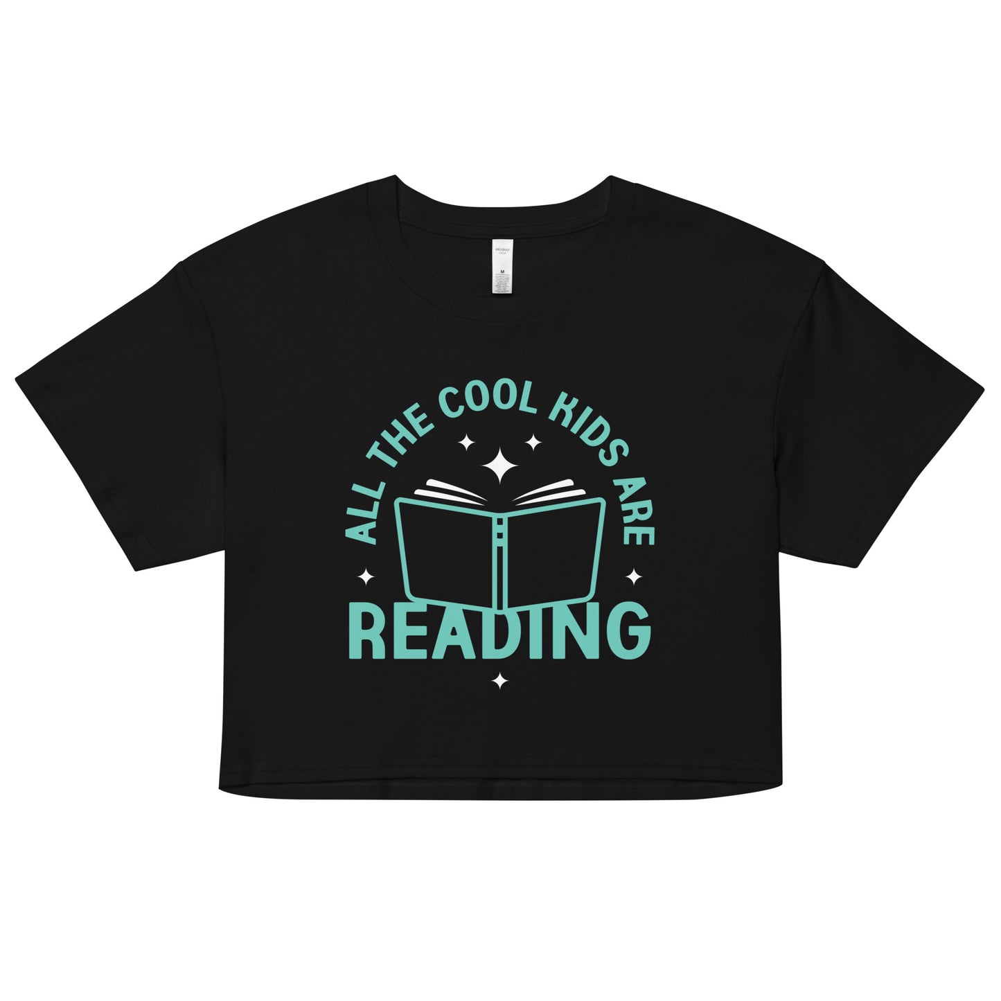 All The Cool Kids Are Reading Women's Crop Tee