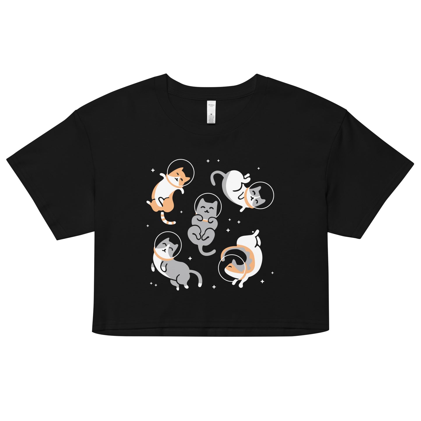 Cats In Space Women's Crop Tee