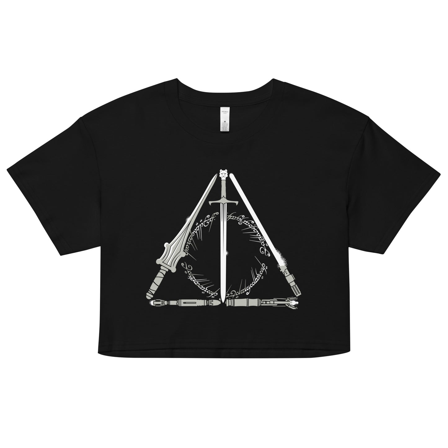 Nerdy Hallows Women's Crop Tee