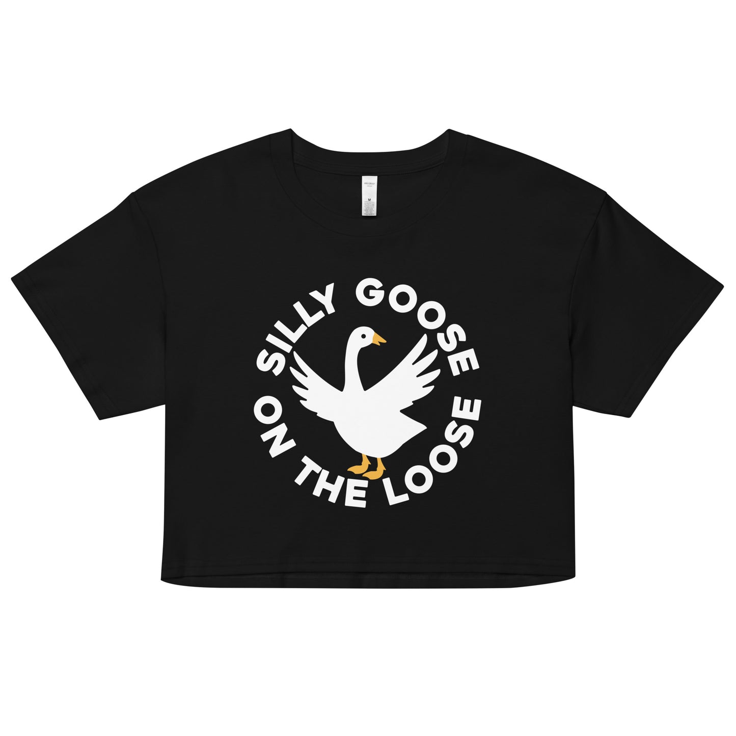 Silly Goose On The Loose Women's Crop Tee