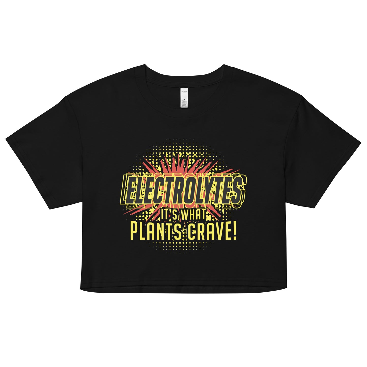 Electrolytes, It's What Plants Crave! Women's Crop Tee