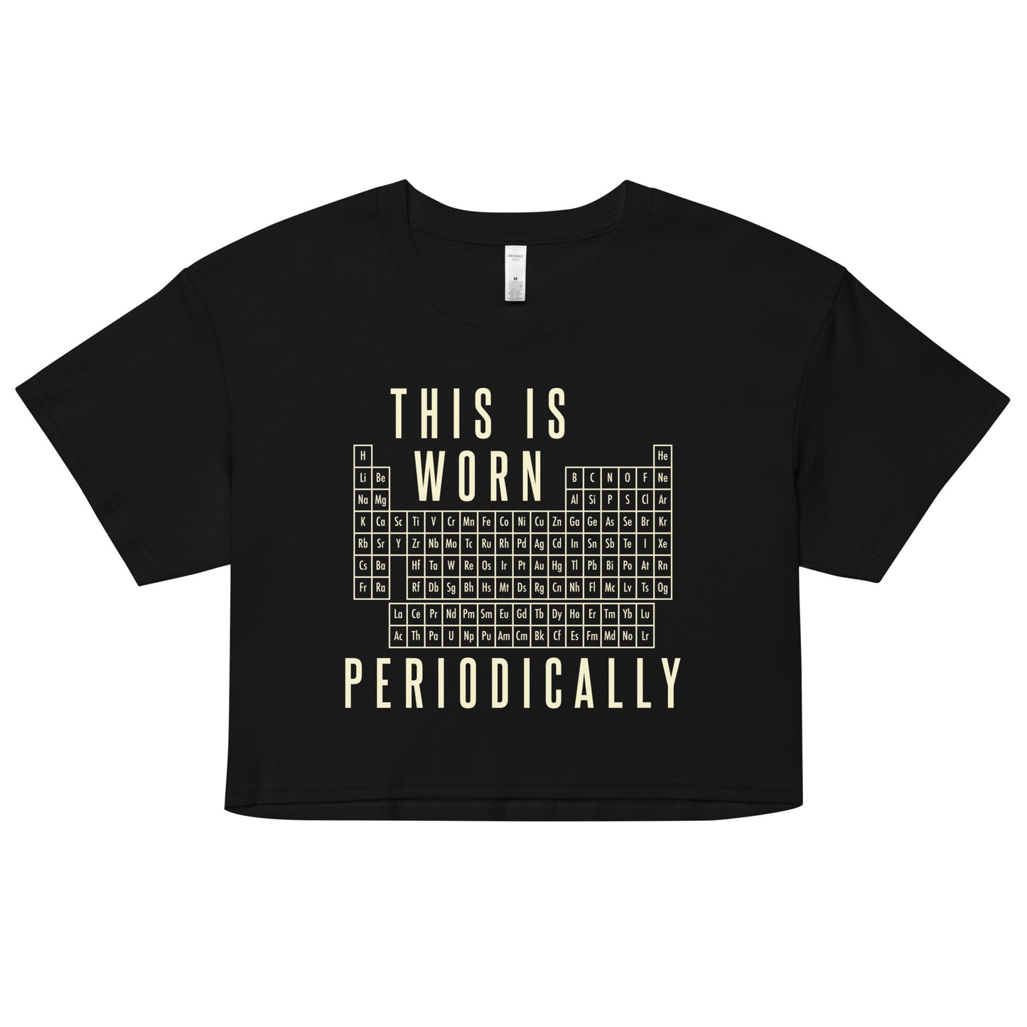 This Is Worn Periodically Women's Crop Tee