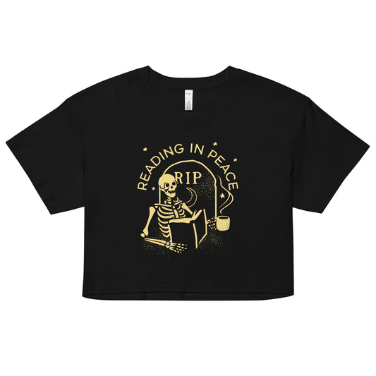 Reading In Peace Women's Crop Tee