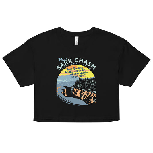 Visit Sark Chasm Women's Crop Tee