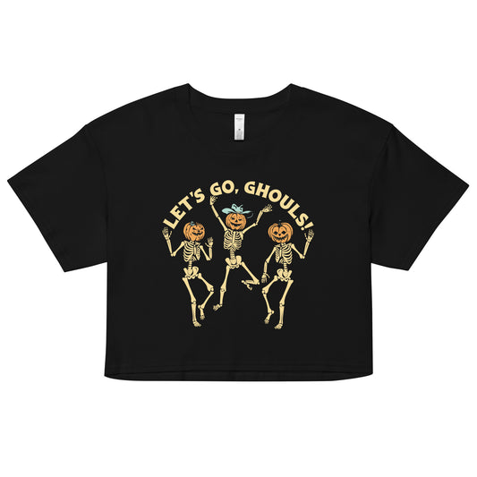 Let's Go, Ghouls! Women's Crop Tee