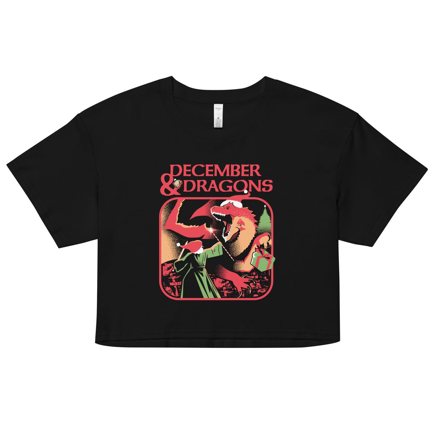 December & Dragons Women's Crop Tee