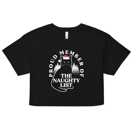 The Naughty List Women's Crop Tee