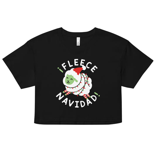 ¡Fleece Navidad! Women's Crop Tee