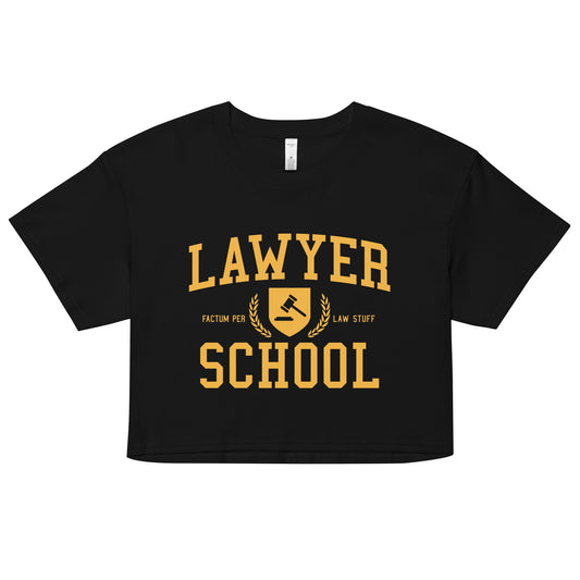 Lawyer School Women's Crop Tee