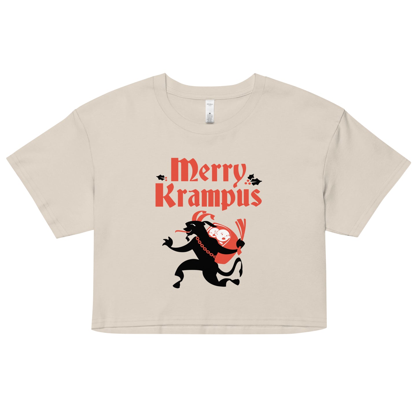 Merry Krampus Women's Crop Tee