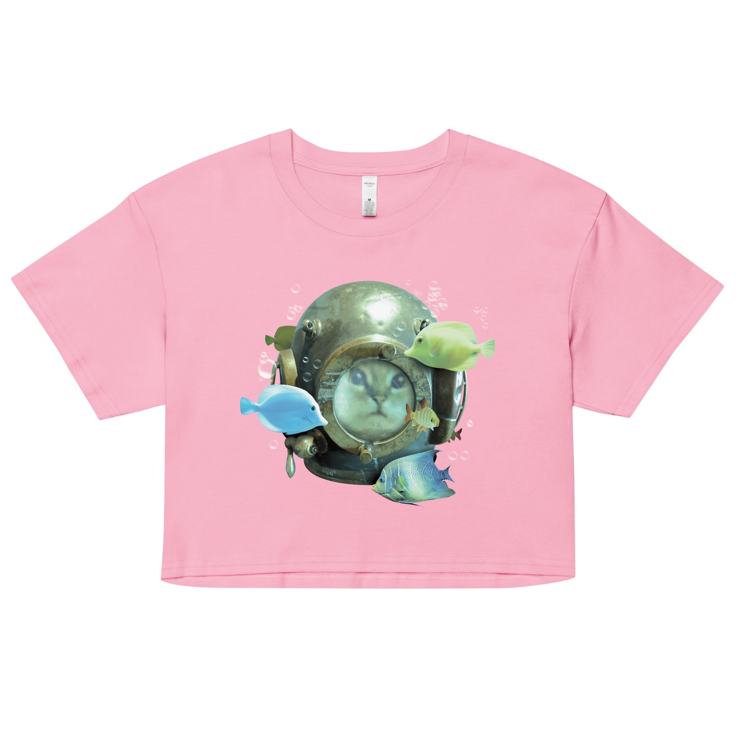 20,000 Purrrs Under The Sea Women's Crop Tee