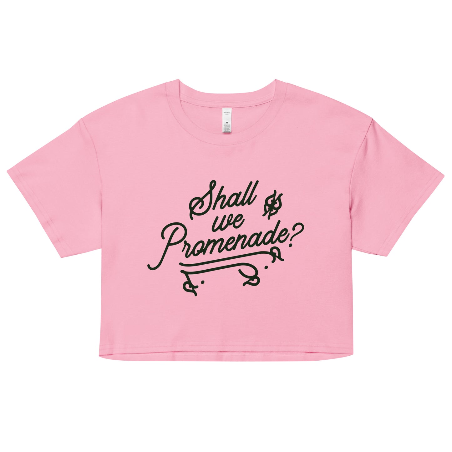 Shall We Promenade? Women's Crop Tee