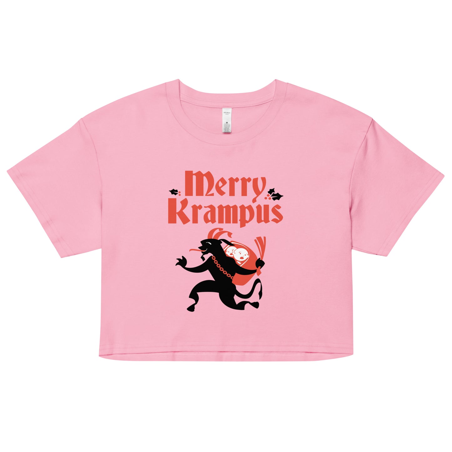 Merry Krampus Women's Crop Tee