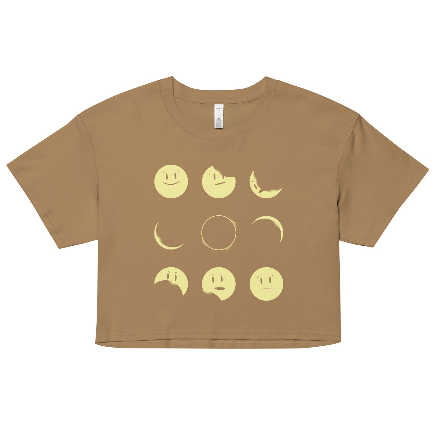 Eclipse Emoji Women's Crop Tee