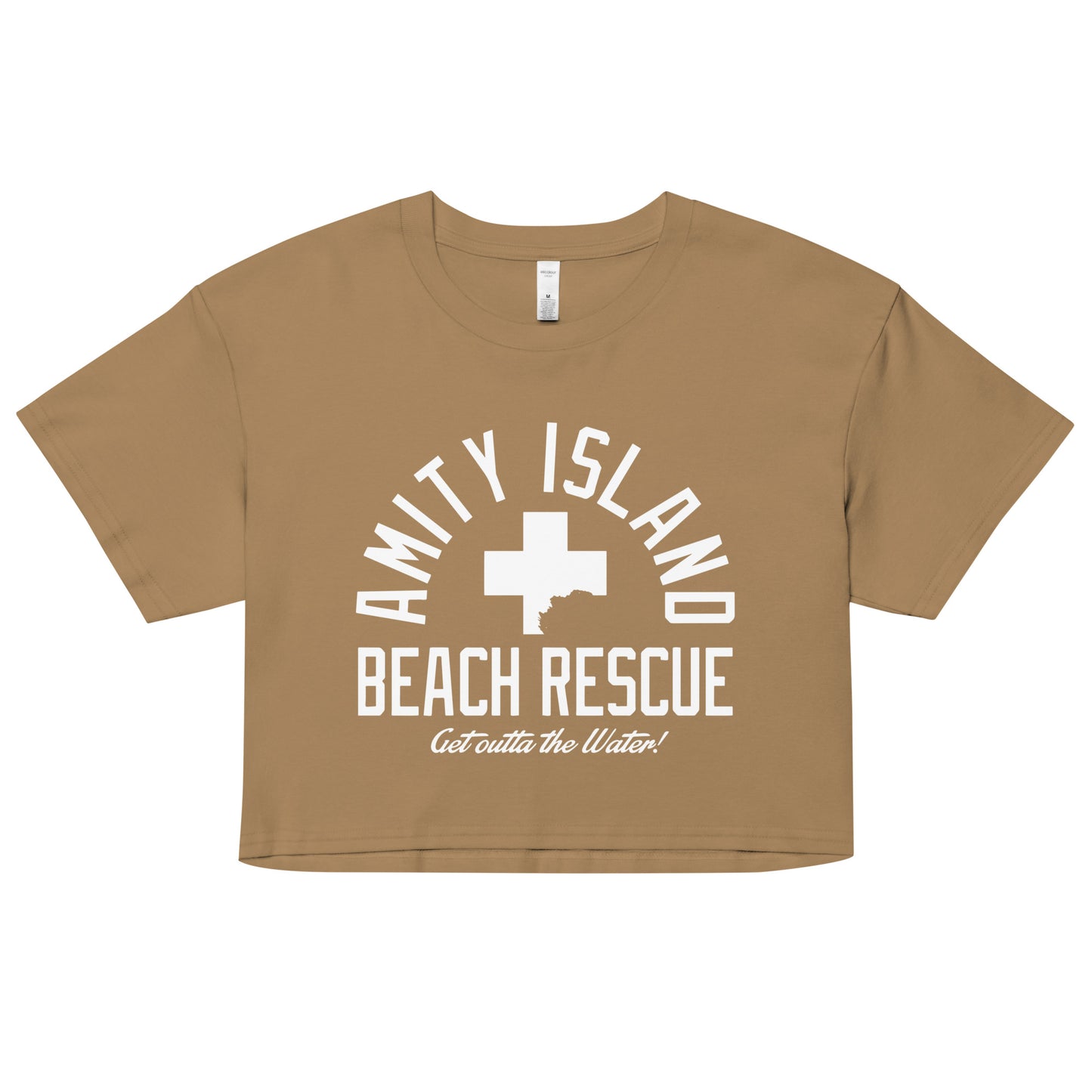 Amity Island Beach Rescue Women's Crop Tee