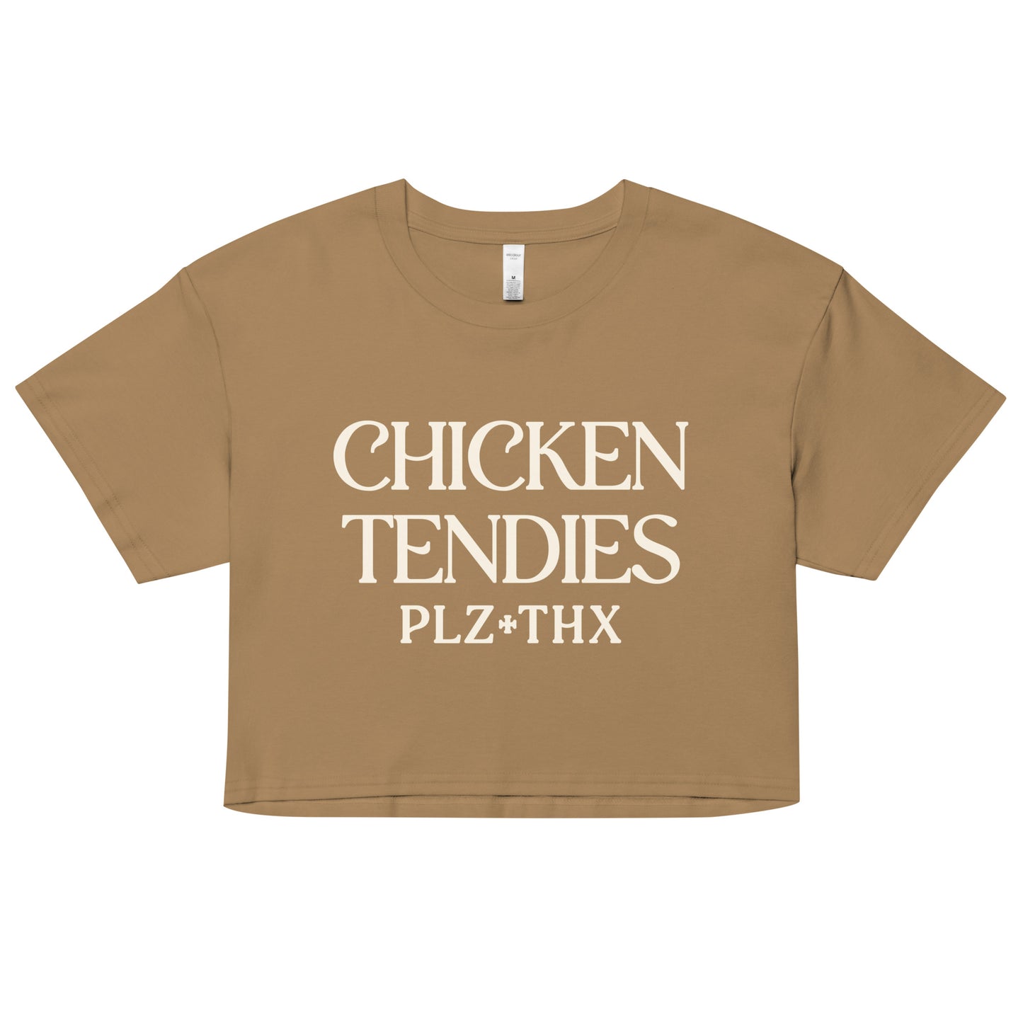 Chicken Tendies Plz Thx Women's Crop Tee