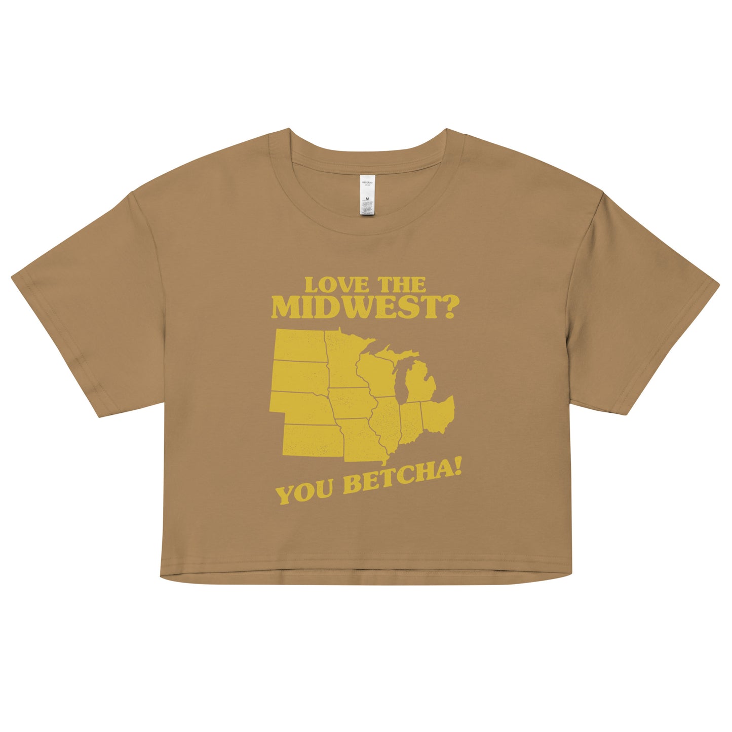 Love The Midwest? You Betcha! Women's Crop Tee