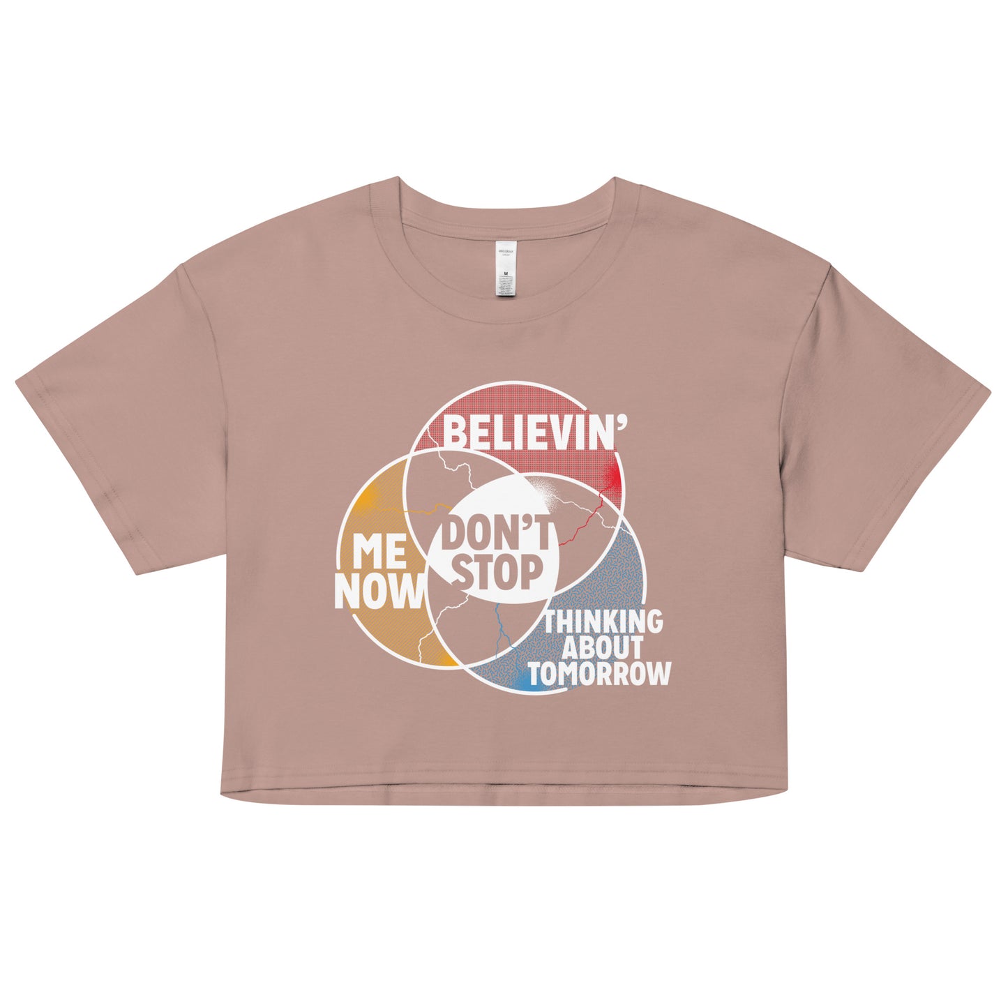 Don't Stop Venn Diagram Women's Crop Tee