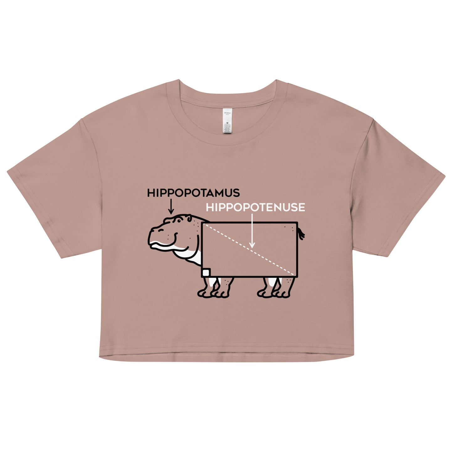 Hippopotenuse Women's Crop Tee