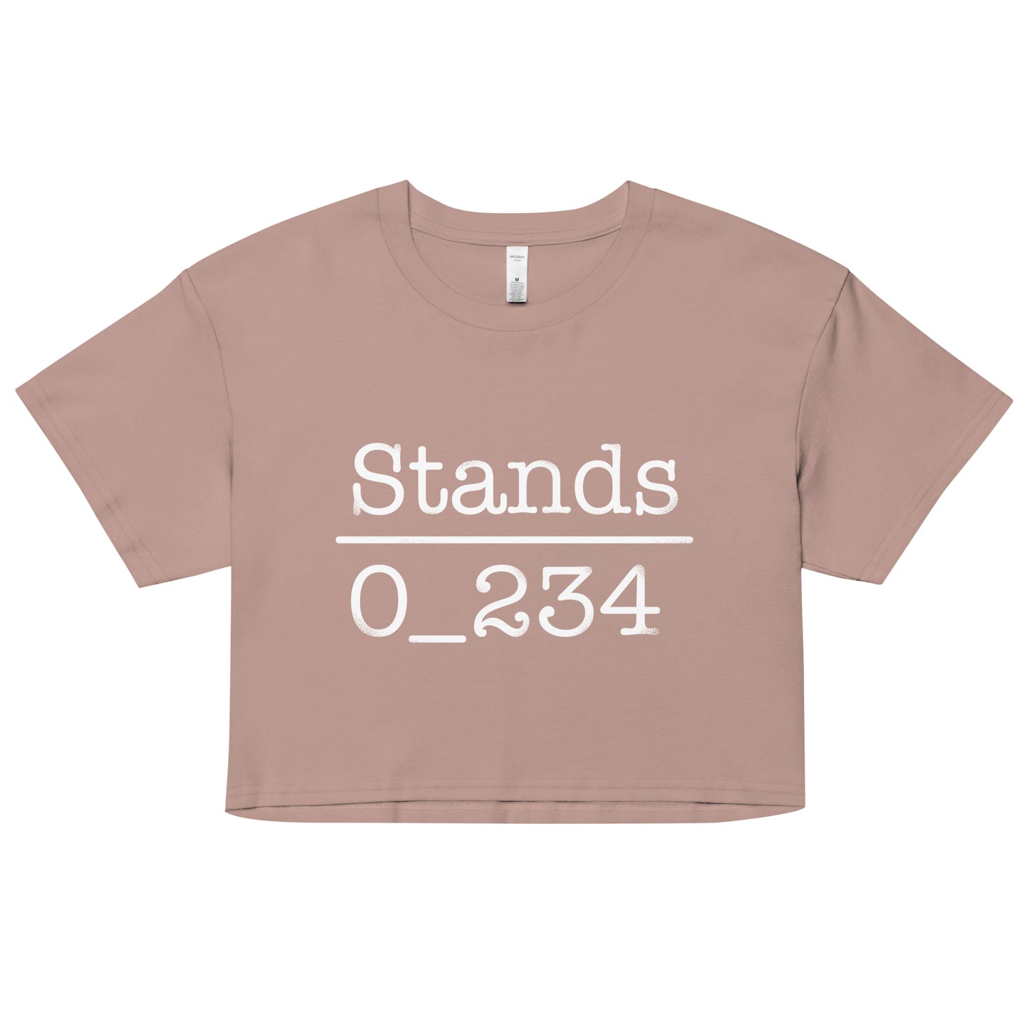 No 1 Under Stands Women's Crop Tee