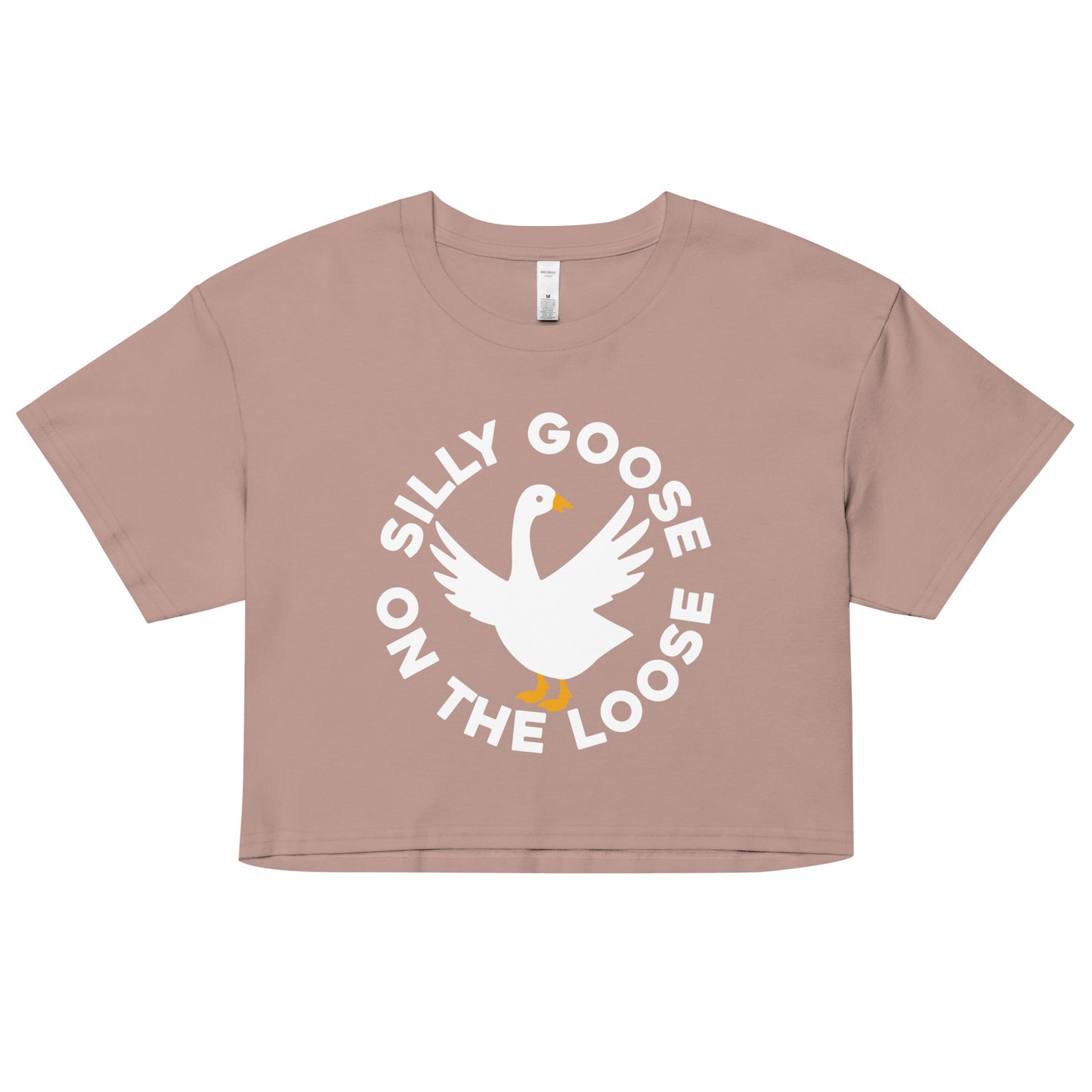 Silly Goose On The Loose Women's Crop Tee