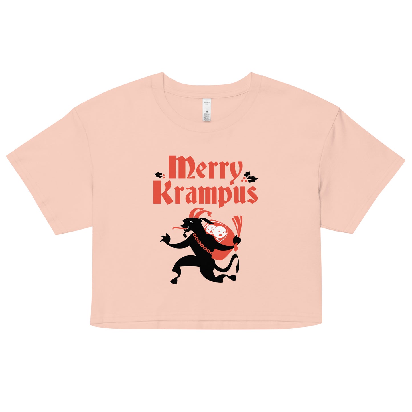 Merry Krampus Women's Crop Tee