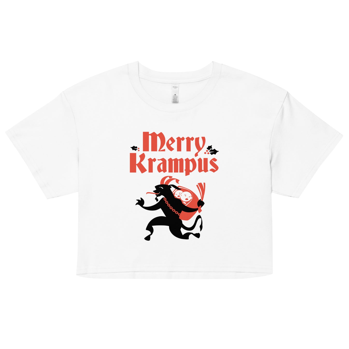 Merry Krampus Women's Crop Tee