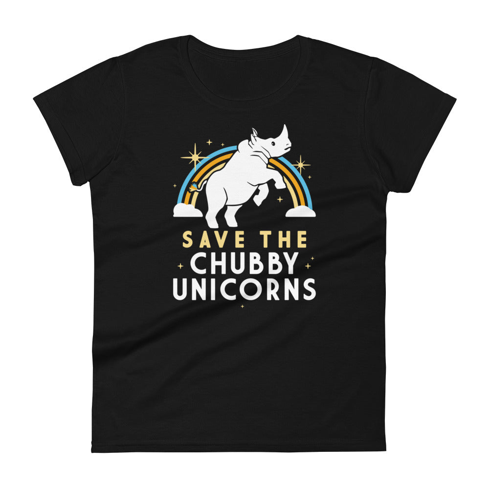 Save The Chubby Unicorns Women's Signature Tee