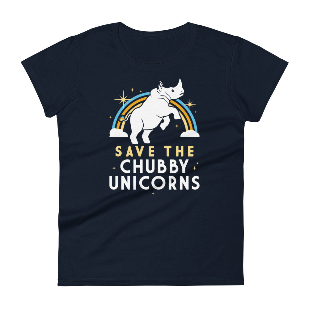 Save The Chubby Unicorns Women's Signature Tee