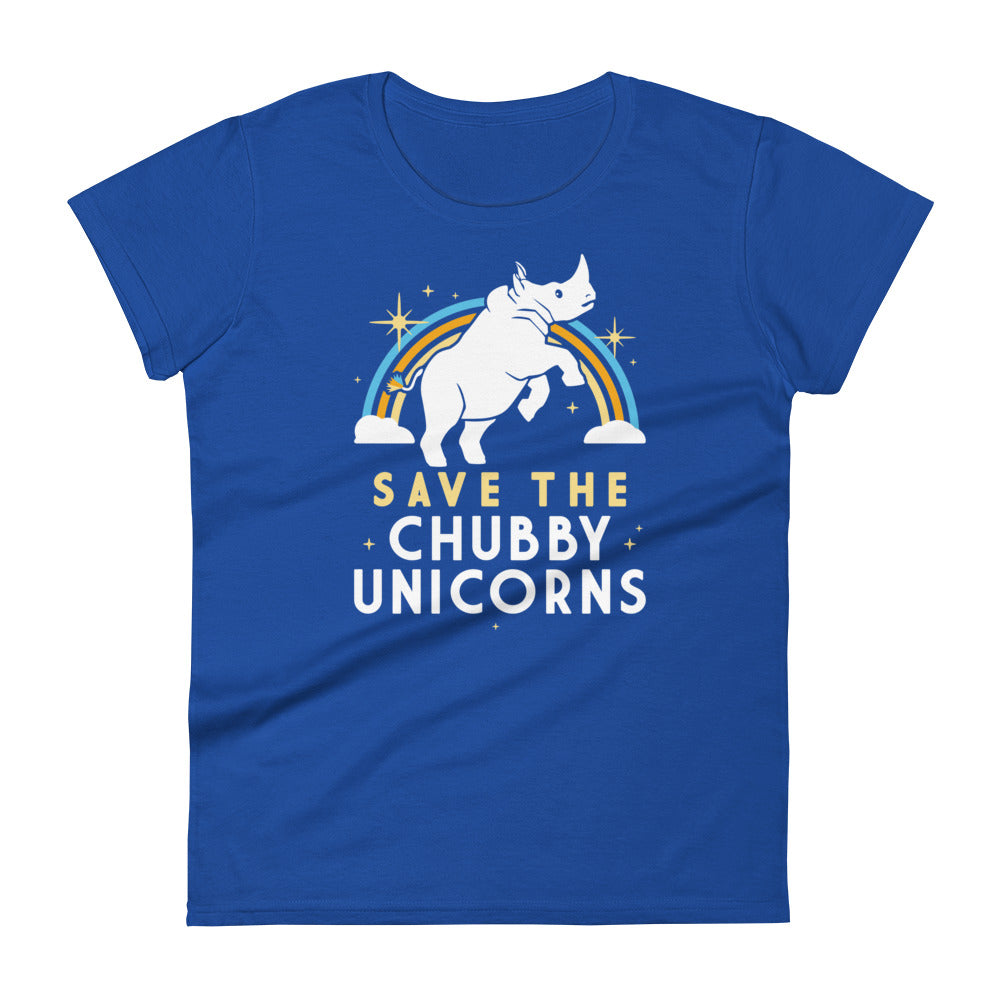 Save The Chubby Unicorns Women's Signature Tee