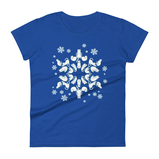 Cat Snowflake Women's Signature Tee