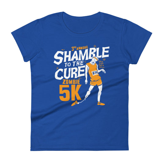 Shamble To The Cure Zombie 5K Women's Signature Tee