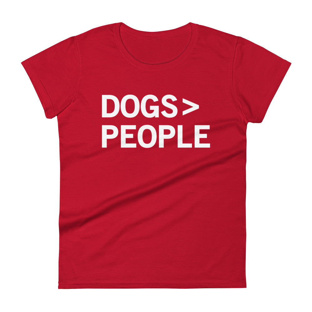 Dogs>People Women's Signature Tee