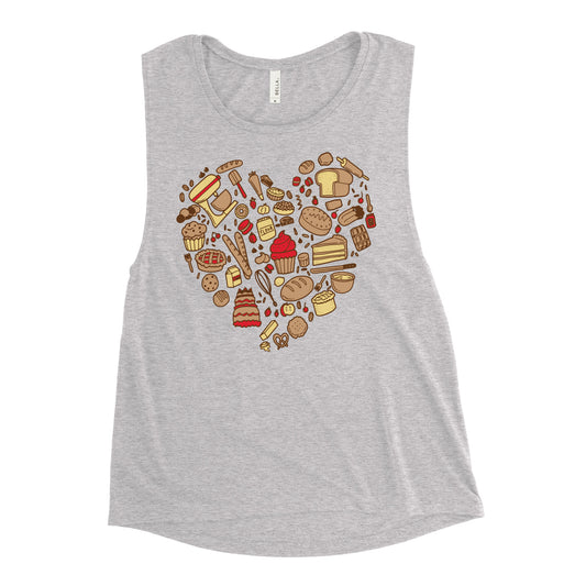 Baking Heart Women's Muscle Tank