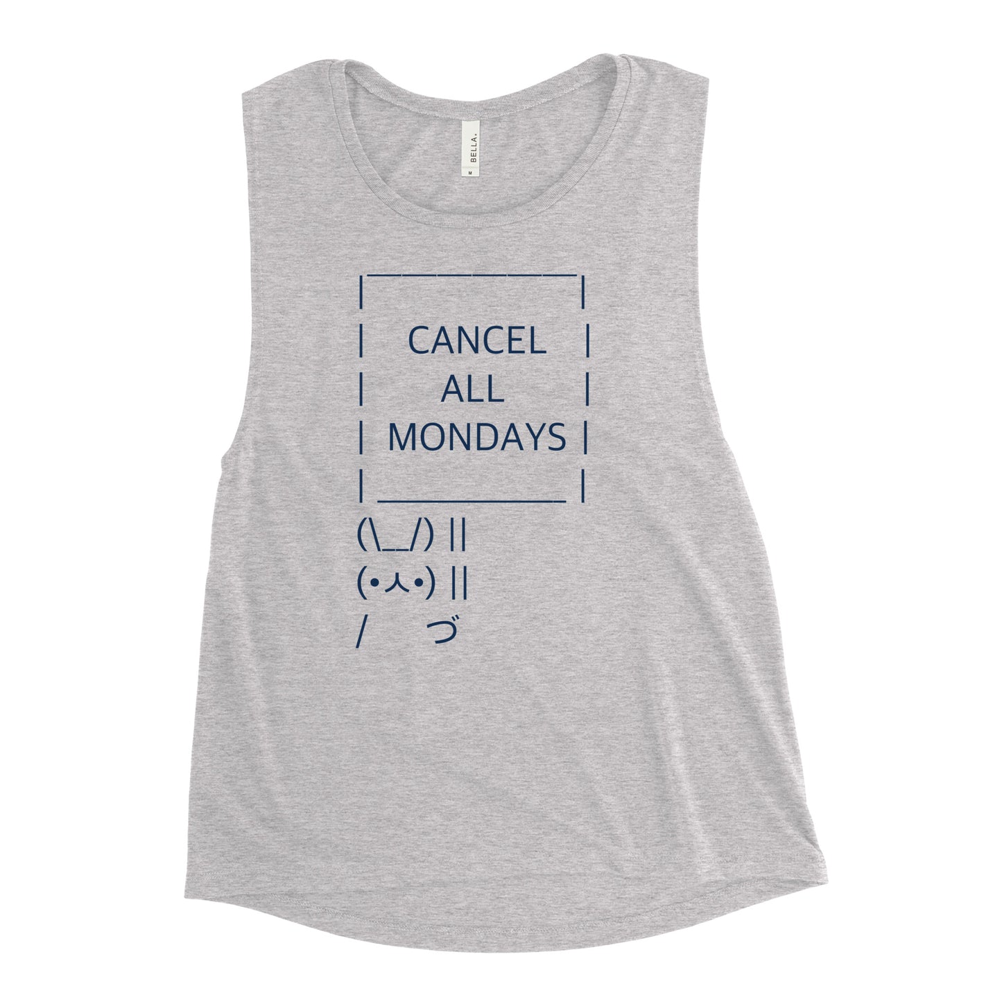 Cancel All Mondays Bunny Women's Muscle Tank